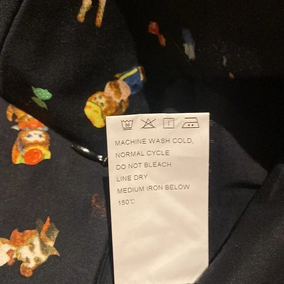 VINTAGE  style O chirly holiday A line mini Skirt Size Medium - Picture 8 of 10